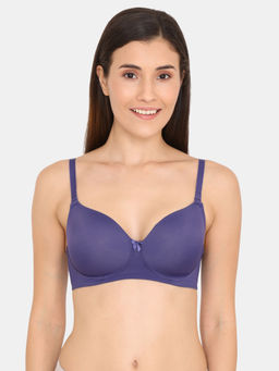 Zivame - Padded Wireless T-Shirt Bra - Blue