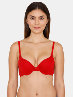 Zivame - Padded Moderate Lift Push Up Bra - Barbados Cherry