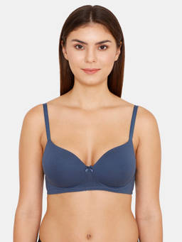 Zivame - Padded Non Wired 3/4th Coverage Bra - Sea