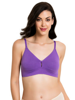 Zivame - Double Layered Wirefree Bra - Lavender
