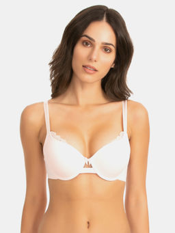 Zivame - Padded Wired Push Up Bra - Pink