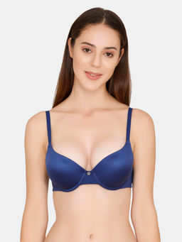 Zivame - Marshmallow Padded Wired Push Up Bra - Navy