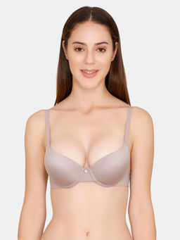 Zivame - Marshmallow Padded Wired Push Up Bra - Grey
