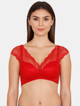 Zivame - Blouse TM Padded Non Wired Full Coverage Pretty Back Bra-Scarlet Sage