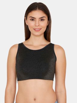 Zivame - Blouse TM Padded Wired Full Coverage Pretty Back Bra-Anthracite