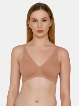 Zivame - Non Padded Wirefree Cotton Mastectomy Bra With Insert Pocket - Skin