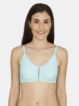 Zivame - Rosaline Double Layered Non Wired 3/4th Coverage Bra - Aruba Blue