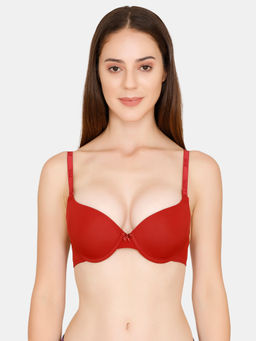 Zivame - Padded Wired Push Up Bra - Red