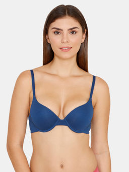 Zivame - Padded Moderate Lift Push Up Bra - Navy