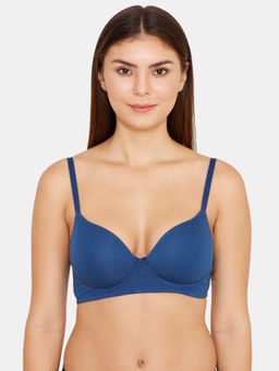 Zivame - Padded Wirefree Bra - Navy Peony