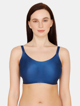 Zivame - Padded Non Wired 3/4th Coverage T-Shirt Bra - Blue