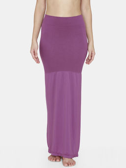 Zivame - High Compression Flared Mermaid Saree Shapewear- Purple