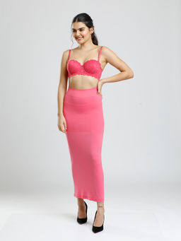 Zivame - Mermaid Saree Shapewear With Flare - Pink