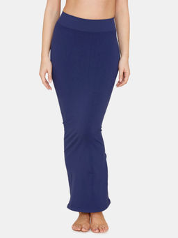 Zivame - High Compression Slit Mermaid Saree Shapewear - Navy Blue
