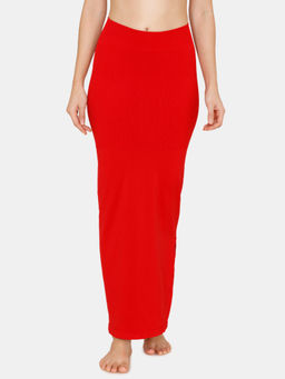 Zivame - Seamless All Day Mermaid Saree Shapewear - Tango Red Red