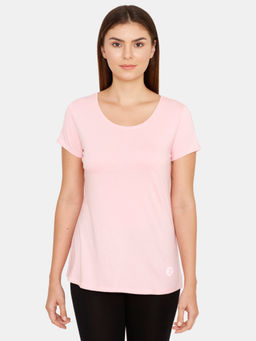 Zivame - Slumber Chic Knit Cotton Sleep Top - Pink