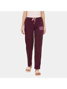 Zivame - Tree of Life Cotton Pyjama - Blackberry Wine