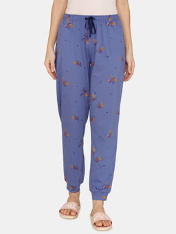 Zivame - Queen Bee Anti-microbial Cotton Pyjama - Marlin - Purple