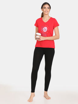 Zivame - Galaxy Collection Cotton Top- Toreador - Red