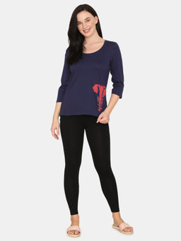 Zivame - Mature Cotton Top - Medieval Blue