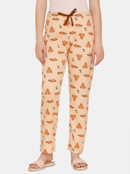 Zivame - Tropical Animals Sleep Pyjama - Orange