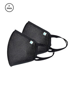 Ziyaa - Black Protective Outdoor Mask (Pack of 2)