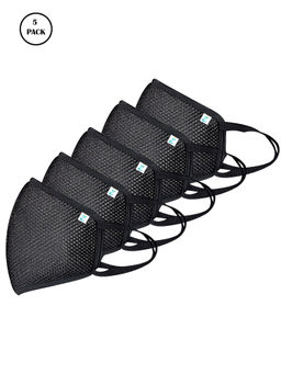 Ziyaa - Black Protective Outdoor Mask (Pack of 5)