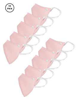 Ziyaa - Pink Protective Outdoor Mask (Pack of 10)