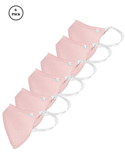 Ziyaa - Pink Protective Outdoor Mask (Pack of 6)