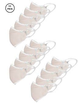 Ziyaa - Beige Protective Outdoor Mask (Pack of 15)