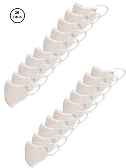 Ziyaa - Beige Protective Outdoor Mask (Pack of 20)