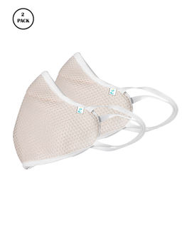 Ziyaa - Beige Protective Outdoor Mask (Pack of 2)