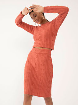 Zink London - Womens Pink Solid Co-ord Set (pack Of 2)