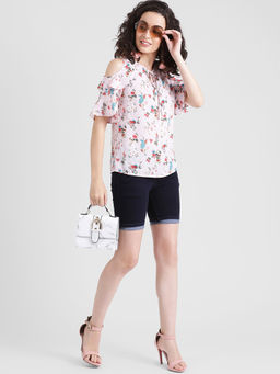 Zink London - Pink Floral Top