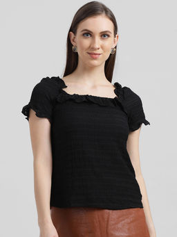 Zink London - Black Solid Top