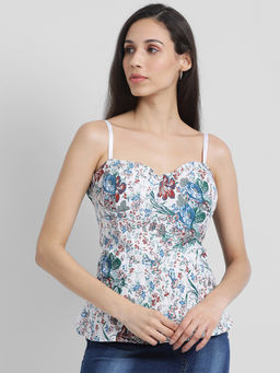 Zink London - White Printed Cami Top