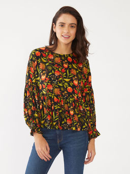 Zink London - Women'S Multi-Color Printed Top