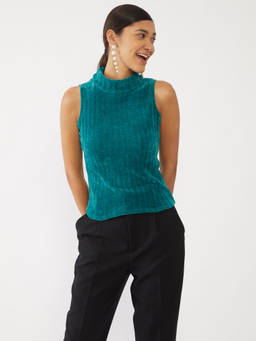 Zink London - Women's Green Solid Top