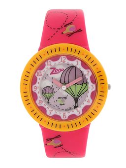 Zoop - Purple Dial Pink Plastic Strap Watch