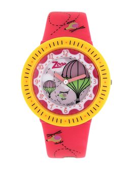 Zoop - Green Dial Red Plastic Strap Watch