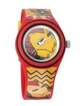 Zoop - Iron Mon Red Dial Analog Watch with Red Plastic Strap