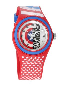 Zoop - Captain America Red Dial Analog Watch with Red Plastic Strap