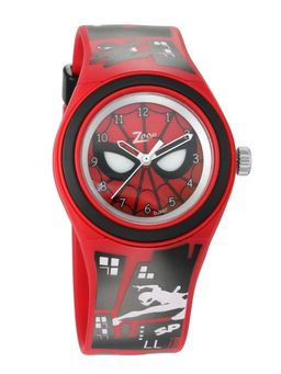 Zoop - Spiderman Red Dial Analog Watch with Plastic Strap