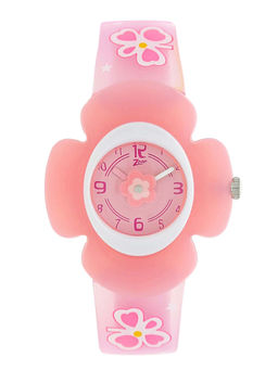 Zoop - Pink Dial Watch with Plastic Case