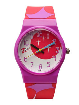 Zoop - Space Age Multi-colour Dial Plastic Strap