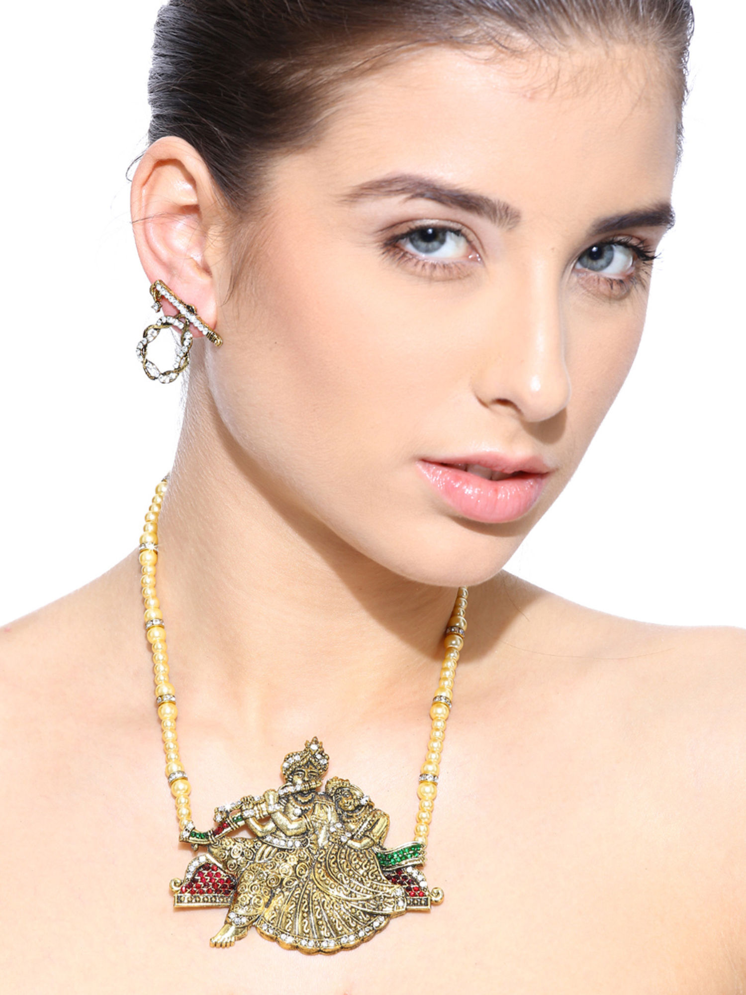 Zaveri Pearls Jewellery Sets Buy Zaveri Pearls Antique Gold Tone Radha Krishna Temple Necklace Earring Set Of 2 Online Nykaa Fashion A showroom with the best variety of jewellery. zaveri pearls antique gold tone radha krishna temple necklace earring set of 2