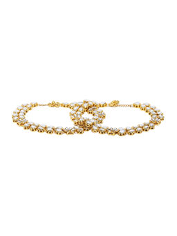 Zaveri Pearls - Gold Tone Kundan Studded Ethnic Payal