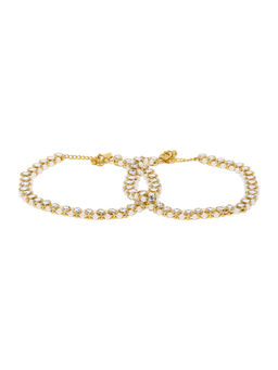 Zaveri Pearls - Traditional Kundan & Pearls Payal