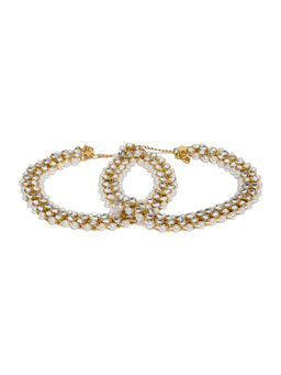 Zaveri Pearls - Traditional Kundan & Pearls Payal