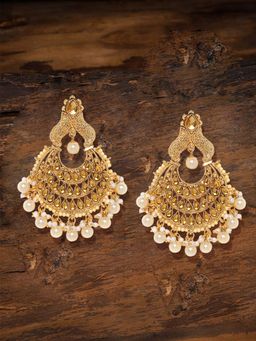 Zaveri Pearls - Gold Tone Traditional Dangle Earring